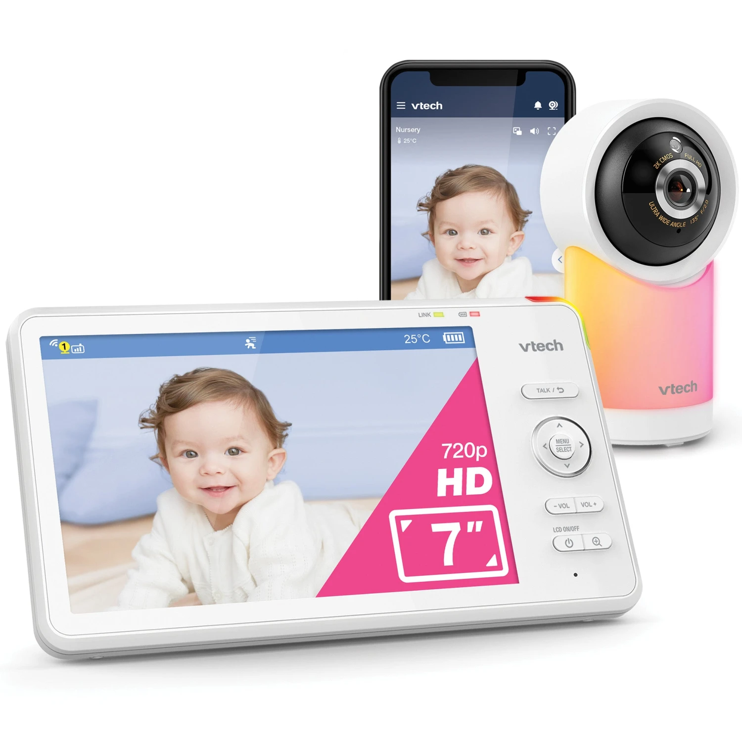 VTech VTech RM7766HD 7" Smart Pan & Tilt Baby Monitor VTech VTech RM7766HD 7" Smart Pan & Tilt Baby Monitor -Push Chair Expert Sales RM7766HD v2 20UK web 2001 240806