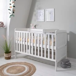 Tutti Bambini Tutti Bambini Rio Cot Bed With Cot Top Changer & Mattress - White 3 Tutti Bambini Tutti Bambini Rio Cot Bed With Cot Top Changer & Mattress - White -Push Chair Expert Sales Rio CB White 1