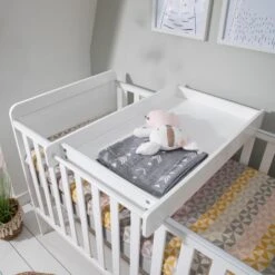Tutti Bambini Tutti Bambini Rio Cot Bed With Cot Top Changer & Mattress - White 5 Tutti Bambini Tutti Bambini Rio Cot Bed With Cot Top Changer & Mattress - White -Push Chair Expert Sales Rio CB White 3