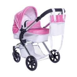 Roma Roma Stephanie Single Children's Dolls Pram - Pink
