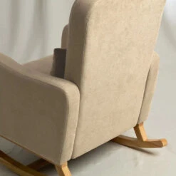 Silver Cross Silver Cross Carmel Nursery Rocking Chair & Foot Stool – Almond 14 Silver Cross Silver Cross Carmel Nursery Rocking Chair & Foot Stool – Almond -Push Chair Expert Sales Silver Cross Carmel Nursing Chair back detail jpg