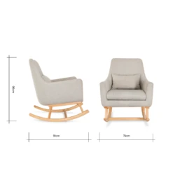 Tutti Bambini Tutti Bambini Oscar Rocking Chair & Pouffe - Pebble -Push Chair Expert Sales Slide5