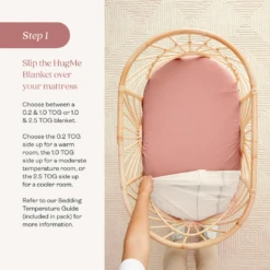 ErgoPouch ErgoPouch Organic Crib All Year/Winter HugMe Blanket | 1.0-2.5 Tog - Rose 6 ErgoPouch ErgoPouch Organic Crib All Year/Winter HugMe Blanket | 1.0-2.5 Tog - Rose -Push Chair Expert Sales UK Static 1080x1080 HugMeBlanket HowTo 2 1a25b341 d9f3 4a98 aae5 2428c672f1c7