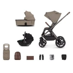 Venicci Venicci Upline 2 Special Edition Travel System With Accessories And Tiago Car Seat - Powder