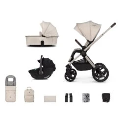 Venicci Venicci Upline 2 Travel System With Accessories And Tiago Car Seat - Stone Beige