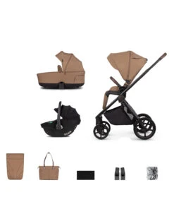 Venicci Venicci Claro Travel System With Tiago Car Seat - Caramel