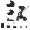 Venicci Venicci Claro Travel System With Tiago 360 Car Seat And ISOFIX Base - Noir -Push Chair Expert Sales Venicci Claro Noir 10 Piece Bundle tiago car seat black
