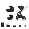 Venicci Venicci Claro Travel System With Tiago Car Seat - Noir -Push Chair Expert Sales Venicci Claro Noir 9 Piece Bundle tiago car seat black