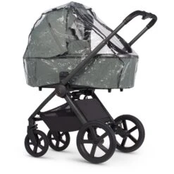 Venicci Venicci Upline 2 Travel System With Accessories, Tiago Car Seat & ISOFIX Base - Aloe -Push Chair Expert Sales Venicci Upline 2 Aloe Carrycot Raincover 1 1