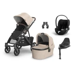 UPPAbaby UPPAbaby Vista V3 Travel System Bundle With Cybex Cloud T Car Seat And ISOFIX Base - Liam