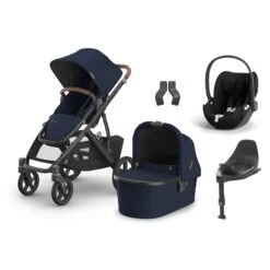 UPPAbaby UPPAbaby Vista V3 Travel System Bundle With Cybex Cloud T Car Seat And ISOFIX Base - Noa