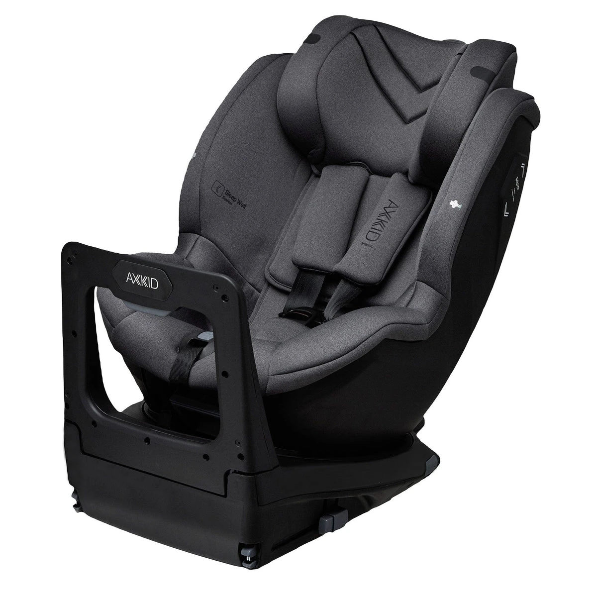 Axkid Axkid Spinkid ISOFIX Car Seat - Granite Melange Axkid Axkid Spinkid ISOFIX Car Seat - Granite Melange -Push Chair Expert Sales axkid extended rear facing car seats 24110121 41047276749021