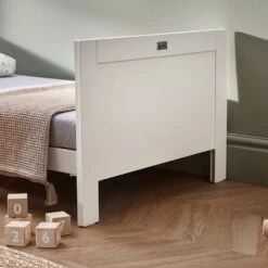 Silver Cross Silver Cross Bromley 2 Piece Nursery Furniture Set With Convertible Cot Bed To Toddler Bed & Dresser - White -Push Chair Expert Sales bromley white cot bed detail 3