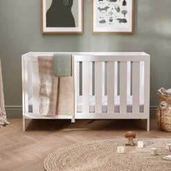 Silver Cross Silver Cross Bromley 2 Piece Nursery Furniture Set With Convertible Cot Bed To Toddler Bed & Dresser - White -Push Chair Expert Sales bromley white cot bed wide 1