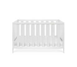 Silver Cross Silver Cross Bromley 2 Piece Nursery Furniture Set With Convertible Cot Bed To Toddler Bed & Dresser - White -Push Chair Expert Sales bromley white cot bed wide slats