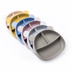 Callowesse Callowesse Silicone Divided Suction Plate - Mustard -Push Chair Expert Sales bsr14854 11 WHITE BKGRD 5