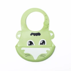 Callowesse Callowesse Silicone Character Crumb Catcher Bib - Green