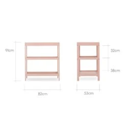 CuddleCo CuddleCo Nola Changing Unit Table - Soft Blush -Push Chair Expert Sales cuddleco changers cuddleco nola changer soft blush 5060295849017 35864631312520