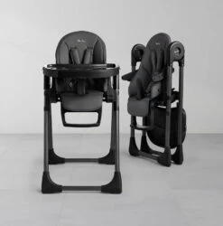 Silver Cross Silver Cross Gourmet Highchair - Black -Push Chair Expert Sales gourmet high chair lifestyle wall black 1