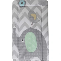 Callowesse Callowesse Soft Foam Baby Changing Mat - Elephant Chevron Grey