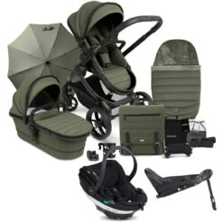 ICandy ICandy Peach 7 Complete Travel System With BeSafe Go Beyond And ISOFIX Base - Ivy