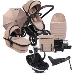 ICandy ICandy Peach 7 Complete Travel System With BeSafe Go Beyond And ISOFIX Base - Cookie