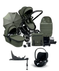 ICandy ICandy Peach 7 Complete Travel System With Cybex Cloud T And ISOFIX Base - Ivy