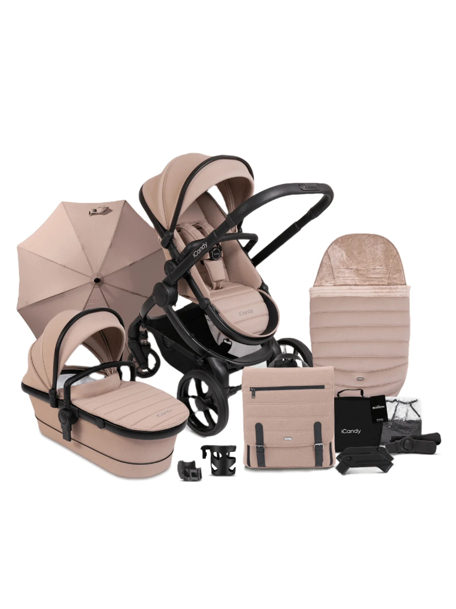 iCandy iCandy Peach 7 Complete Travel System with Cybex Cloud T and ISOFIX Base - Cookie ICandy ICandy Peach 7 Complete Travel System With Cybex Cloud T And ISOFIX Base - Cookie -Push Chair Expert Sales icandy peach 7 cookie bundle 1464x1952px 1