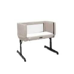 Joie Joie Roomie GO Foldable Travel Bedside Crib – Clay -Push Chair Expert Sales joie roomie go travel beside crib clay flat 7