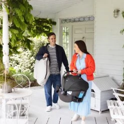 Joie Joie Roomie GO Foldable Travel Bedside Crib – Clay -Push Chair Expert Sales joie roomie go travel beside crib clay lifestyle 2 1