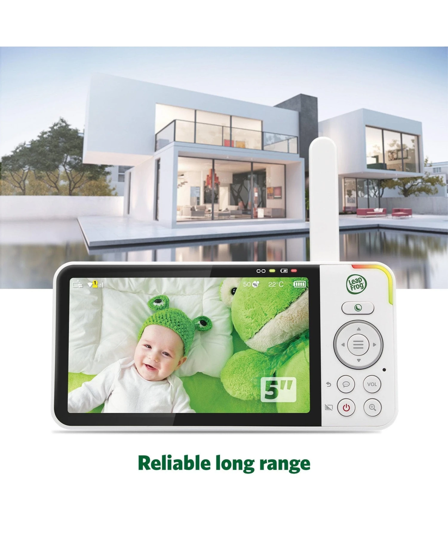 Leapfrog LeapFrog LF815HD 5″ Smart Video Baby Monitor with Colour Night Vision Leapfrog LeapFrog LF815HD 5″ Smart Video Baby Monitor With Colour Night Vision -Push Chair Expert Sales leapfrog baby monitors leapfrog lf815hd 5 smart video baby monitor with colour night vision white 33354070851749 1024x1024 2x c3cd8046 42fc 4b83 8268 57cc24b3c094