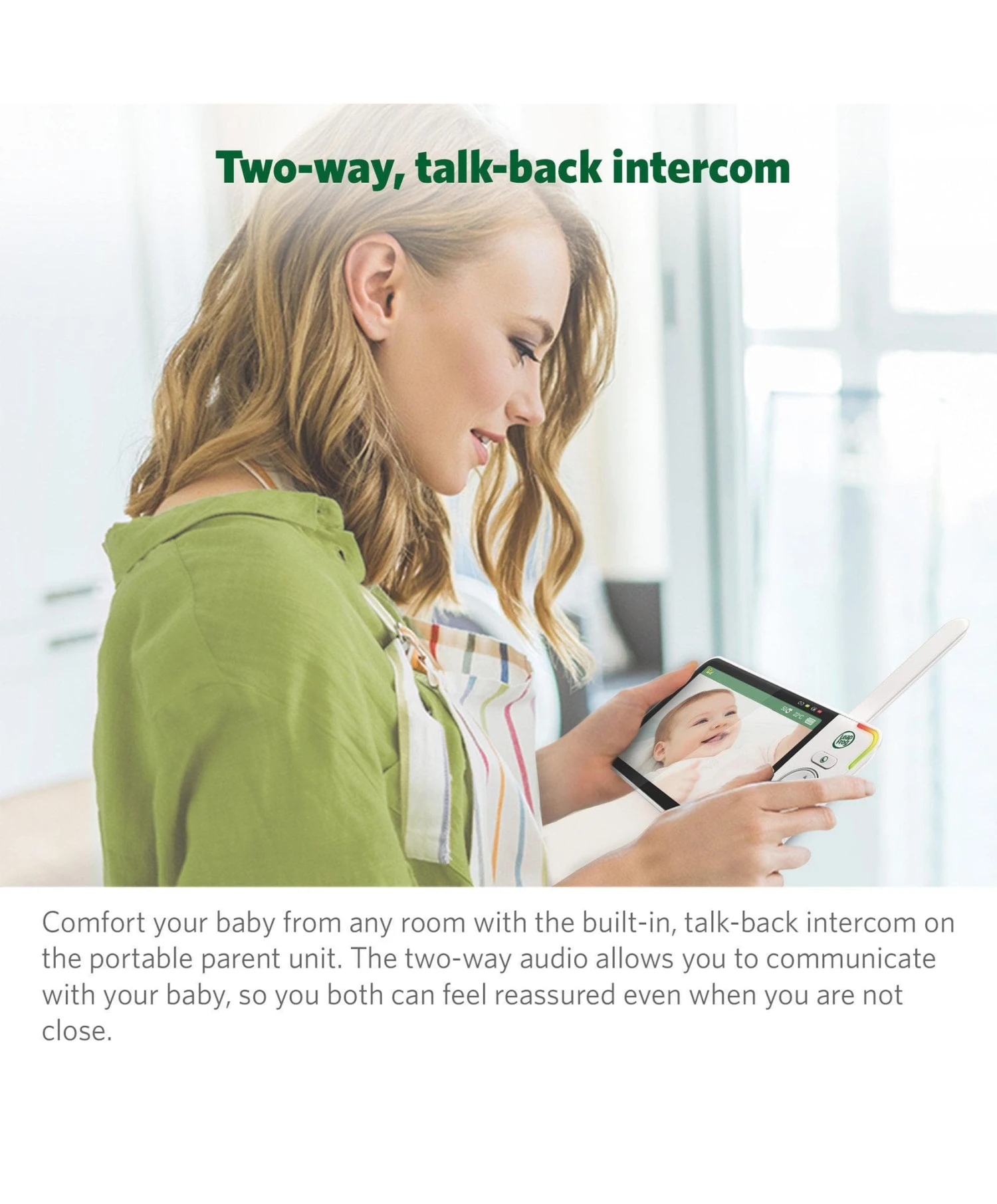 Leapfrog LeapFrog LF815HD 5″ Smart Video Baby Monitor with Colour Night Vision Leapfrog LeapFrog LF815HD 5″ Smart Video Baby Monitor With Colour Night Vision -Push Chair Expert Sales leapfrog baby monitors leapfrog lf815hd 5 smart video baby monitor with colour night vision white 33354073211045 1024x1024 2x a0737772 14fe 4b16 a04c 5d7f9c463c86