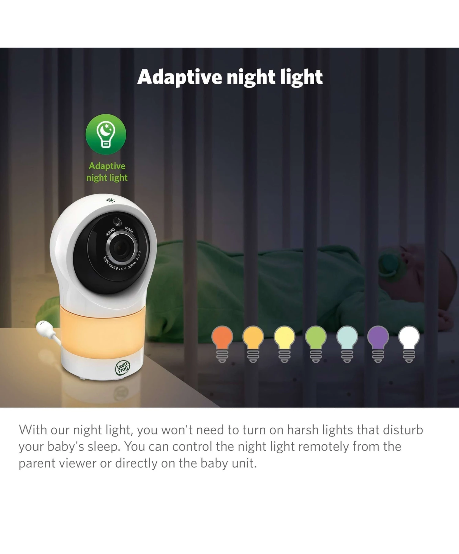 Leapfrog LeapFrog LF1911HD Smart Wi-Fi Baby Monitor with Colour Night Vision Leapfrog LeapFrog LF1911HD Smart Wi-Fi Baby Monitor With Colour Night Vision -Push Chair Expert Sales leapfrog leapfrog lf1911 hd baby monitor with motorized pan tilt camera white 36239446671525 1024x1024 2x 63c06b95 917d 4754 a3e6 8ff64693b531