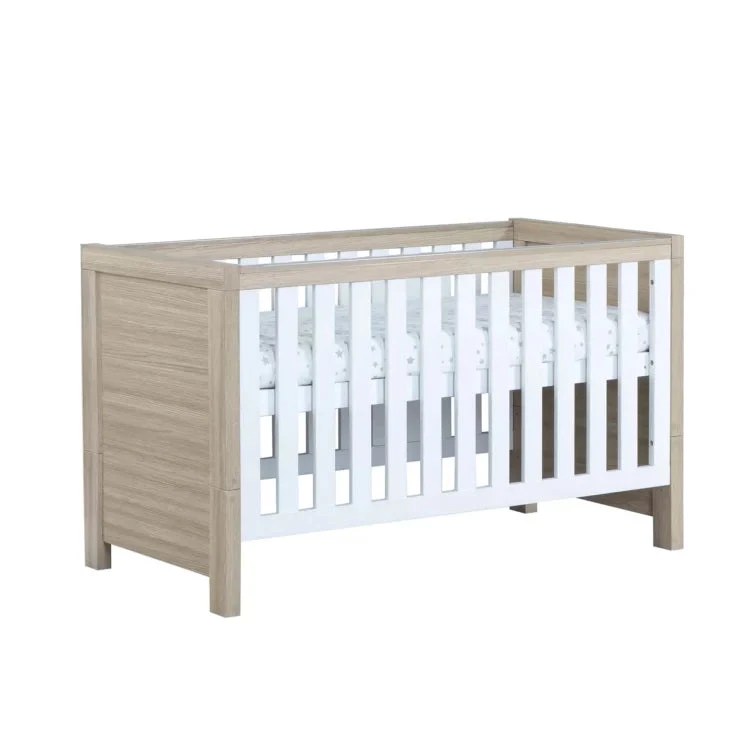 Babymore Babymore Luno 2 Piece Nursery Furniture Set with Cot Bed & Dresser - Oak White Babymore Babymore Luno 2 Piece Nursery Furniture Set With Cot Bed & Dresser - Oak White -Push Chair Expert Sales luno cot bed oak white 4 740x740 2