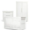 Mamas & Papas Mamas & Papas Franklin 3 Piece Nursery Furniture Set With Cot Bed, Dresser And Wardrobe - White Wash -Push Chair Expert Sales mamas and papas nursery furniture mamas and papas franklin 3 piece set white wash 5057232187561 17326100807816