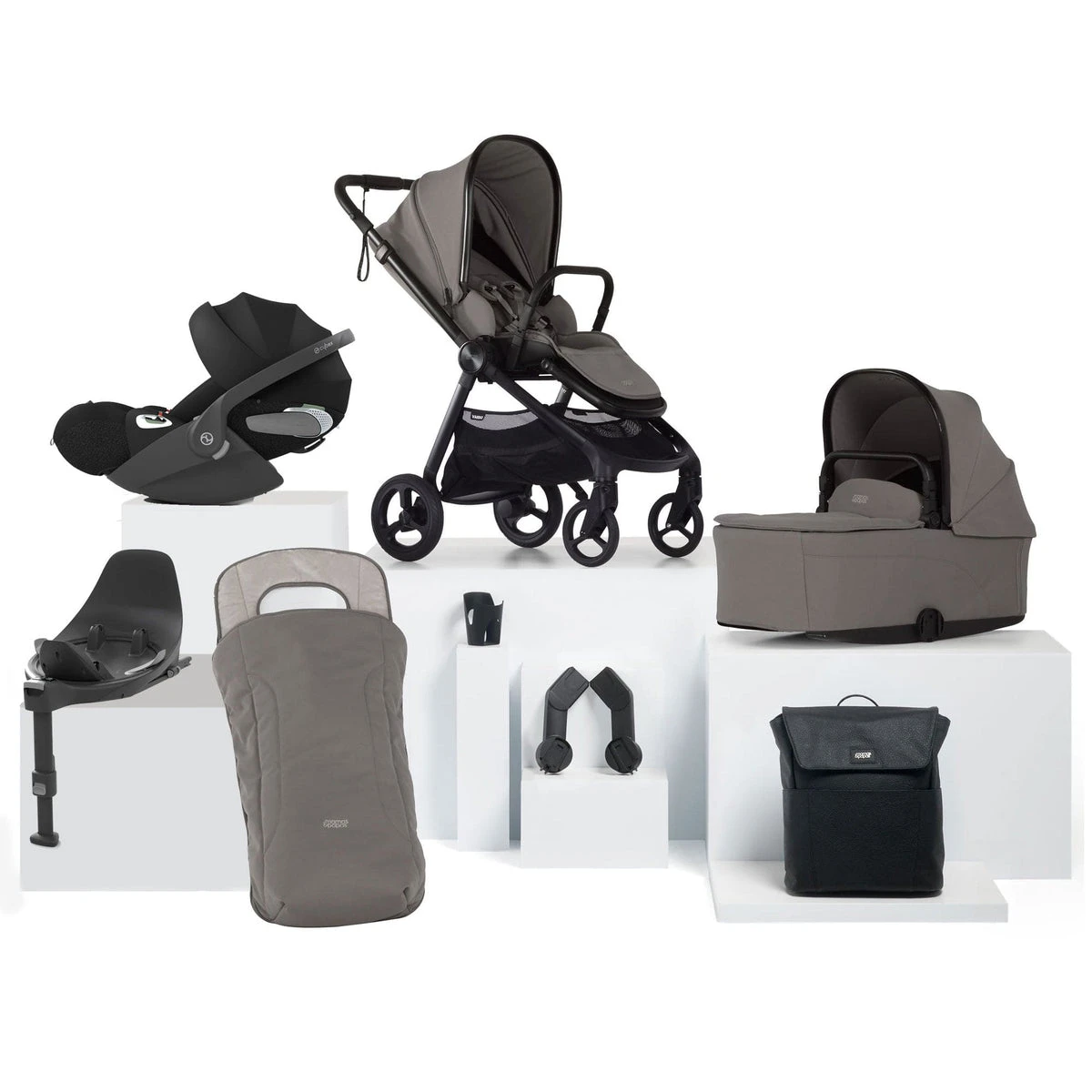 Mamas & Papas Mamas & Papas Vardo Travel System with Accessories, Cybex Cloud T and ISOFIX Base - Storm Mamas & Papas Mamas & Papas Vardo Travel System With Accessories, Cybex Cloud T And ISOFIX Base - Storm -Push Chair Expert Sales mamas papas baby prams mamas papas vardo complete cybex bundle in storm 72816009544059