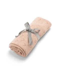 Mamas & Papas Mamas & Papas Knitted Blanket - Pink Pointelle