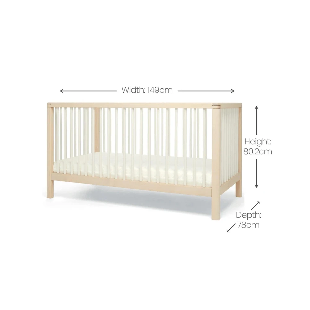 Mamas & Papas Mamas & Papas Solo Cot Bed - White / Natural Mamas & Papas Mamas & Papas Solo Cot Bed - White / Natural -Push Chair Expert Sales mamas papas cot beds solo cotbed white natural 6 ac6e96fa 2838 4e3c b672 3344f1736db3