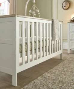 Mamas & Papas Mamas & Papas Wedmore 2 Piece Nursery Furniture Set With Cot Bed And Dresser - White & Natural -Push Chair Expert Sales mamas papas furniture sets wedmore 3 piece cotbed range with nursery dresser changer wardrobe white natural 34588812738725 1024x1024 2x 0f23a291 55bd 4773 a6ac 64aebd4eb238