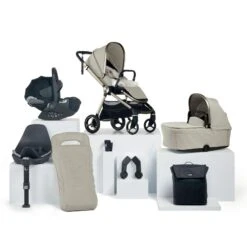 Mamas & Papas Mamas & Papas Vardo Travel System With Accessories, Cybex Cloud T And ISOFIX Base - Shell