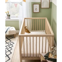 Mamas & Papas Mamas & Papas Solo Cot Bed - Natural -Push Chair Expert Sales mamas papas solo cotbed natural 5