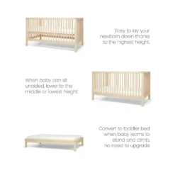 Mamas & Papas Mamas & Papas Solo Cot Bed - Natural -Push Chair Expert Sales mamas papas solo cotbed natural 8