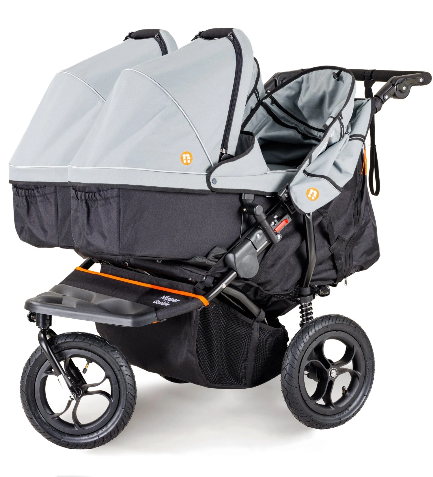Out'n'About Out n About Nipper V5 Double Pushchair - Rocksalt Grey Out'n'About Out N About Nipper V5 Double Pushchair - Rocksalt Grey -Push Chair Expert Sales out n about nipper double v5 nipper v5 double pushchair free rain cover basket 45178259505466 scaled