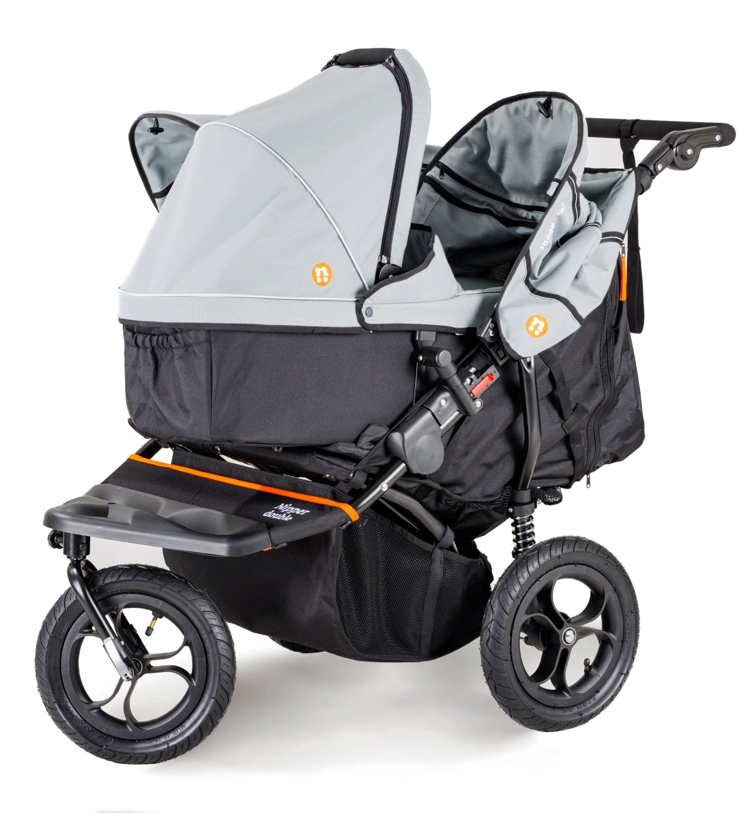 Out'n'About Out n About Nipper V5 Double Pushchair - Rocksalt Grey Out'n'About Out N About Nipper V5 Double Pushchair - Rocksalt Grey -Push Chair Expert Sales out n about nipper double v5 nipper v5 double pushchair free rain cover basket 45182306124090 scaled