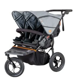 Out'n'About Out N About Nipper V5 Double Pushchair - Rocksalt Grey