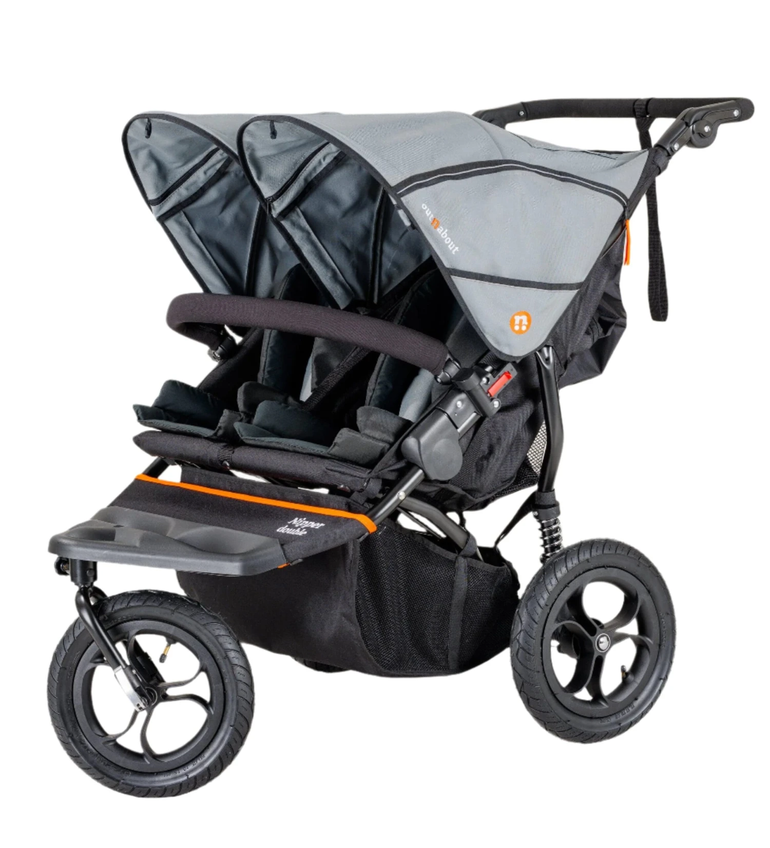 Out'n'About Out n About Nipper V5 Double Pushchair - Rocksalt Grey Out'n'About Out N About Nipper V5 Double Pushchair - Rocksalt Grey -Push Chair Expert Sales out n about nipper double v5 nipper v5 double pushchair rain cover basket included rocksalt grey 48111471067450 scaled