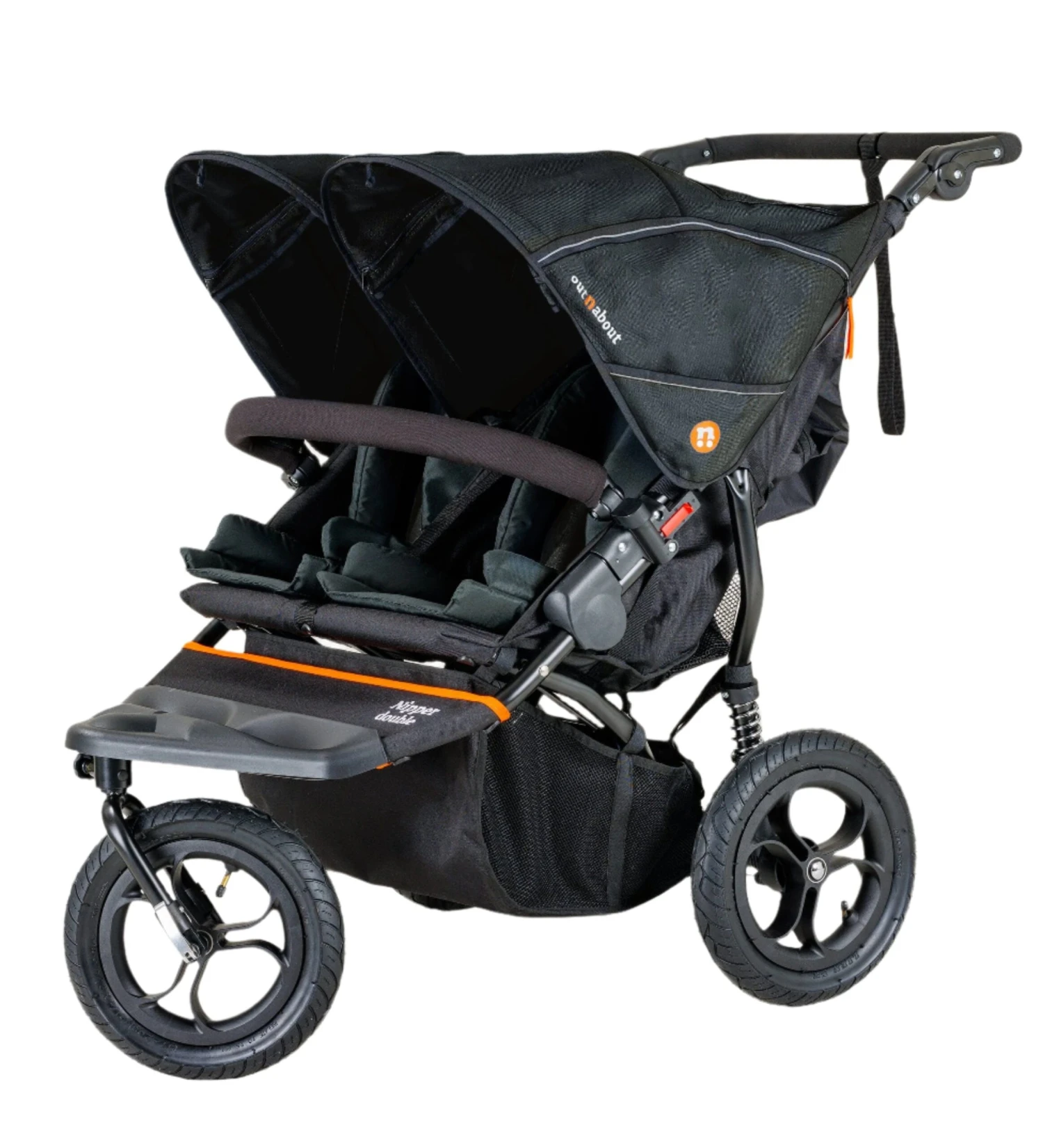 Out'n'About Out n About Nipper V5 Double Pushchair - Summit Black Out'n'About Out N About Nipper V5 Double Pushchair - Summit Black -Push Chair Expert Sales out n about nipper double v5 nipper v5 double pushchair rain cover basket included summit black 48112465412410 scaled