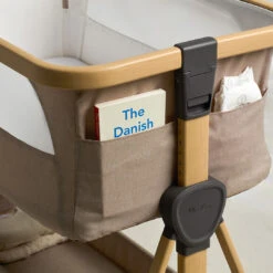Silver Cross Silver Cross Lunar Bedside Crib – Oatmeal -Push Chair Expert Sales silver cross lunar bedside crib lifestyle 8