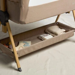 Silver Cross Silver Cross Lunar Bedside Crib – Oatmeal -Push Chair Expert Sales silver cross lunar bedside crib lifestyle 9