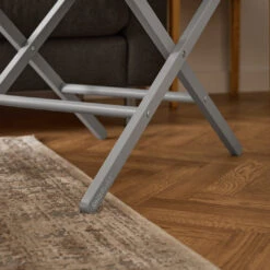 Snuz SnuzBaskit Dark Grey Moses Basket & Dove Grey Stand -Push Chair Expert Sales snuzbaskit moses basket stand set dove grey dark grey lifestyle 4